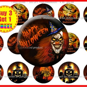 Imágenes de tapa de botella de Halloween embrujada - Imágenes de Halloween - Descarga instantánea - Imágenes de alta resolución - Compre 3, obtenga 1 GRATIS (Hal2)