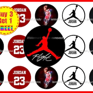 Michael Jordan 1 inch Bottle Cap Images - Heat Bottle Cap Images - Instant Download - High Resolution Images - Buy 3 Get 1 FREE