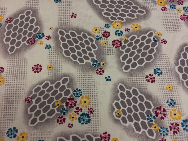 unused unwashed Quilting Genuine Antique Cotton FABRIC 1930/'s \u2013 1940/'s NEW Crafts and more From the bolt