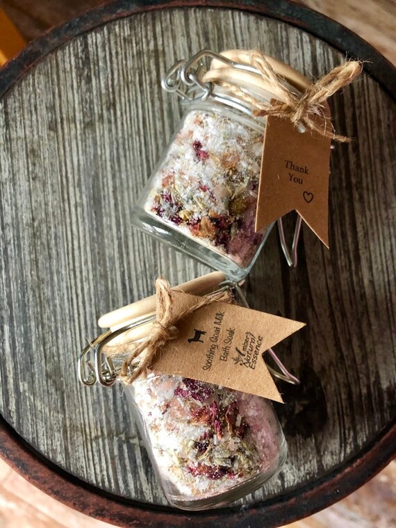 bath salt baby shower favors