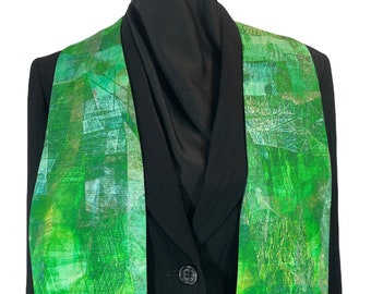 Contemporary Green Clergy stole