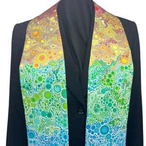 Rainbow Bubbles clergy stole