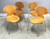 Set 4 Authentic Danish Modern Stacking quot Ant Chairs quot By Arne Jacobsen For Fritz Hansen