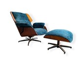 Kipp Stewart Lounge Chair Ottoman by Drexel Declaration Mid-Century Modern