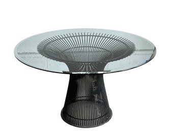 Warren Platner Steel and Glass Dining Table for Knoll