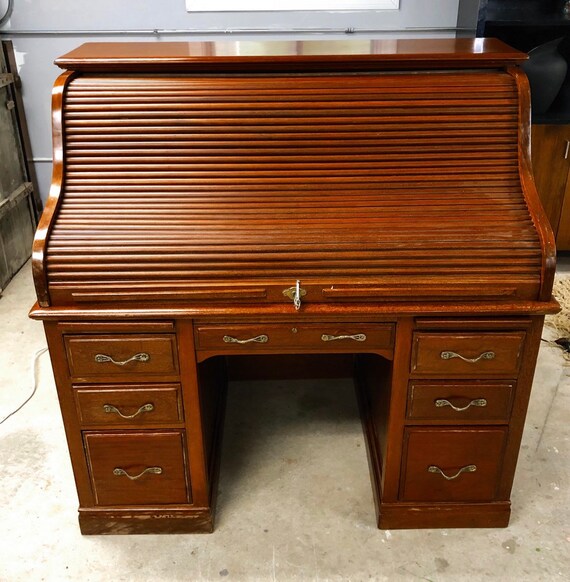 Antique Secretary Desk Etsy >> Wonderful Antique High Quality Walnut Mahogany Roll Top Desk Antique Secretary Desk Etsy >> Wonderful Antique High Quality Walnut Mahogany Roll Top Desk