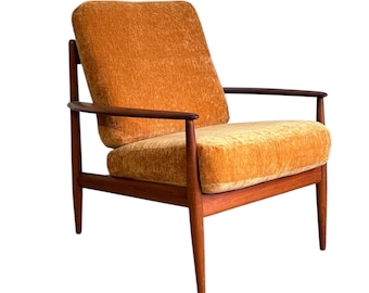 Grete Jalk for France & Son Danish Teak Lounge Chair 1960s