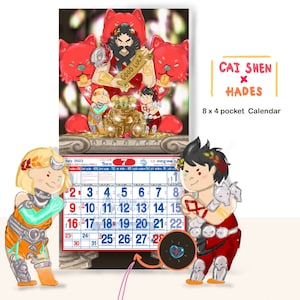 Hades x Cai Shen mini calendar