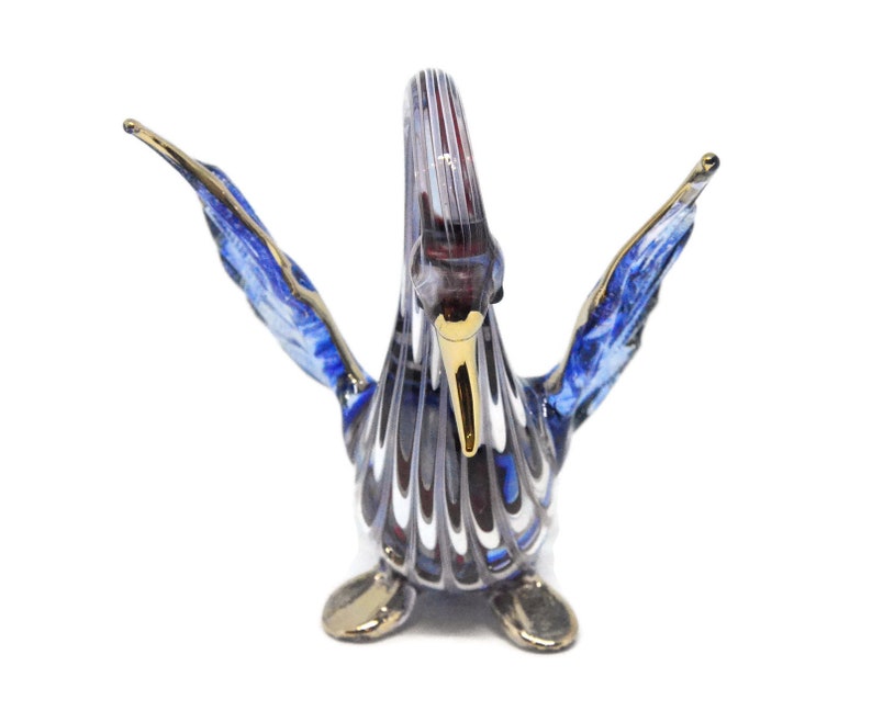 Swan Glass Figurines Murano Glass Blowing Artwork Handicraft Etsy