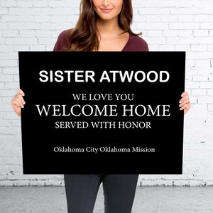 Missionary Tag Poster | Missionary Homecoming Poster | LDS Sign | LDS Mission Sign | Missionary Name Tag Poster | Welcome Home Sign