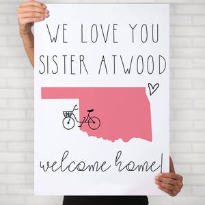 Cartel del estado misionero / Cartel de regreso a casa misionero / Signo SUD / Signo de misión SUD / Cartel de bicicleta misionera / Signo de bienvenida a casa