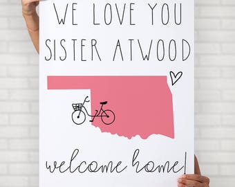 Missionary State Poster | Missionary Homecoming Poster | LDS Sign | LDS Mission Sign | Missionary Bike Poster | Welcome Home Sign