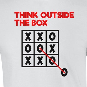 Think Outside The Box Tic Tac Toe T-Shirt