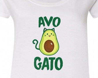 Avogato - funny cat avocado t-shirt