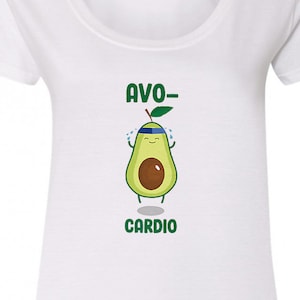 Avo-Cardio - camisa de ejercicio divertido - Camisa de pun