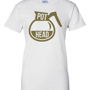 Pot Head Coffee Lover T-Shirt image 2