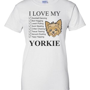 I Love My Yorkie Shirt