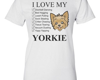 I Love My Yorkie Shirt