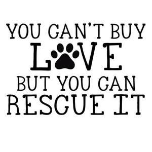 You Can&#39;t Buy Love But You Can Rescue It - Rescue Dog Shirt