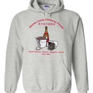 Santa Carla Chinese Food - Worms - Maggots - Blood - The Lost Boys - 80's T-Shirt