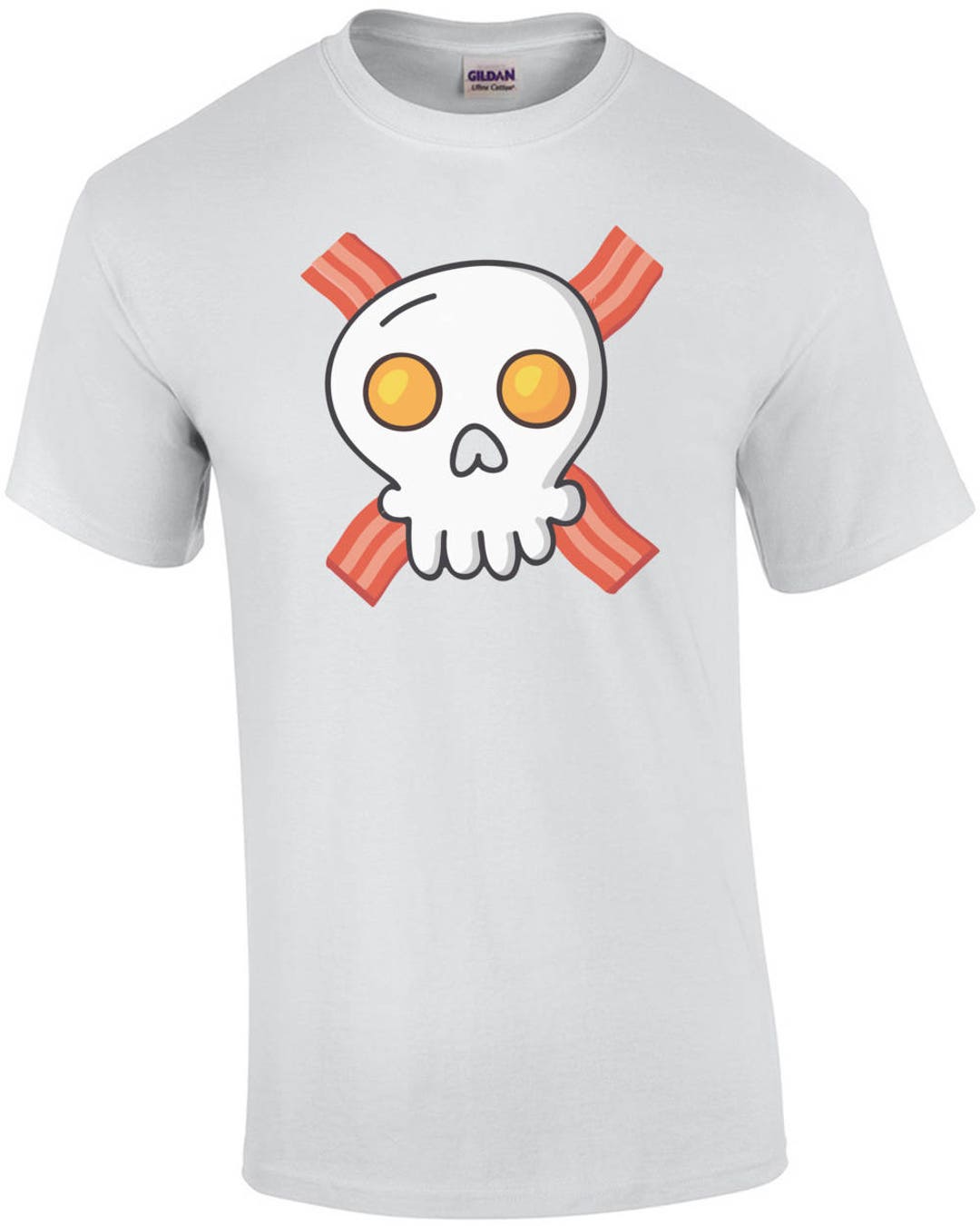 Eggs and Bacon Skull and Crossbones Funny Breakfast Shirt Etsy