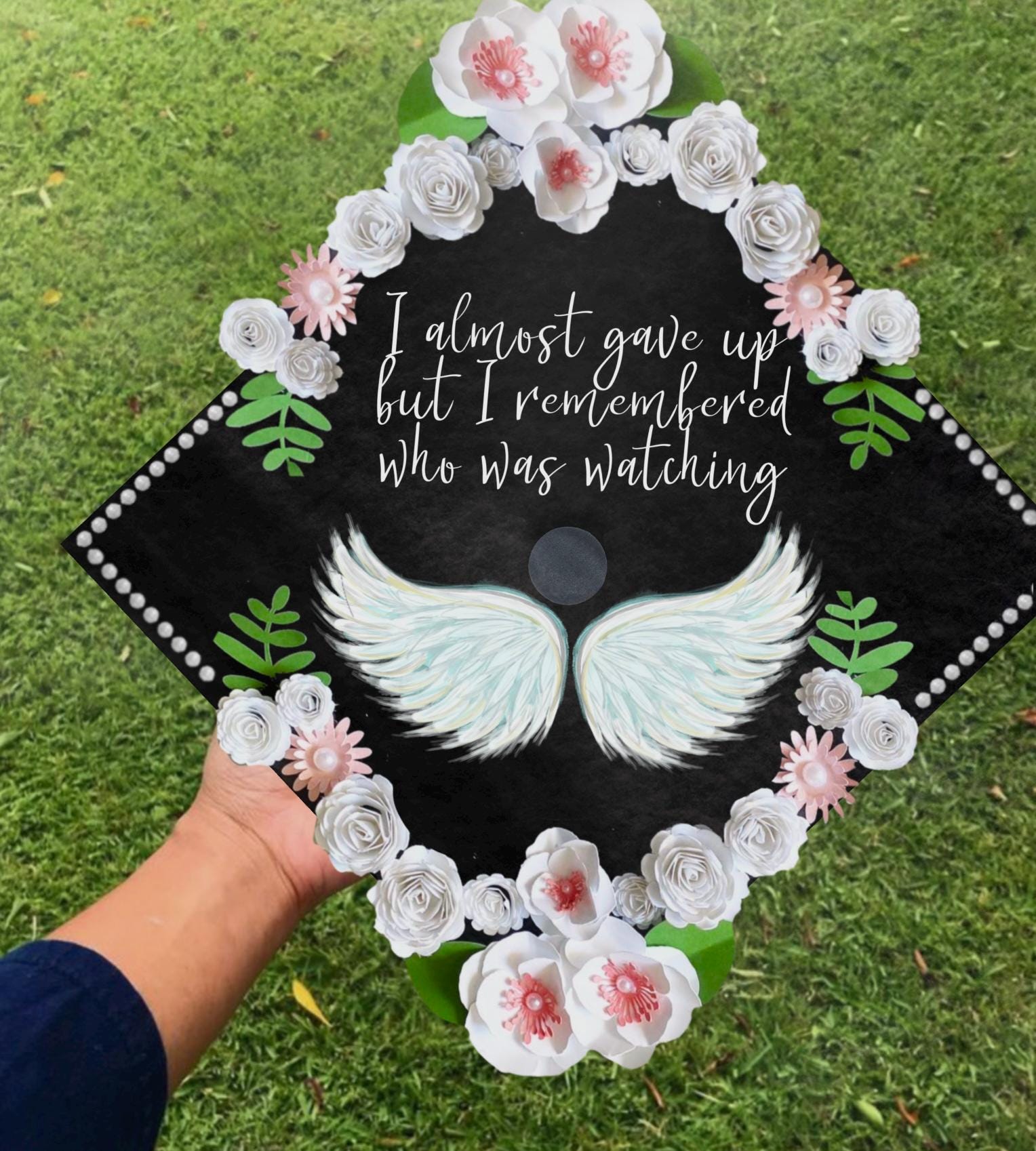 Memorial Graduation Topper PRINT YOURSELF- Memorial Grad Cap Topper - Etsy