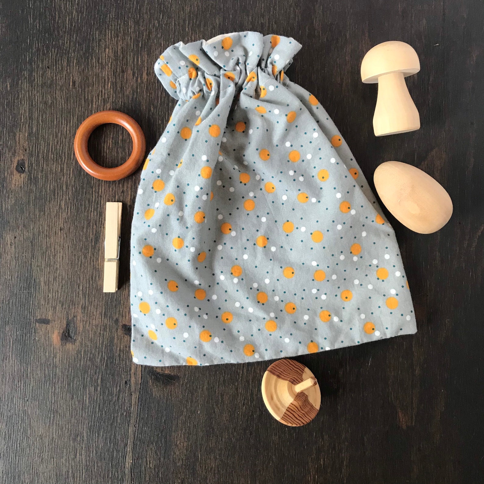 Montessori Inspired Mystery Bag With Elastic Top Etsy