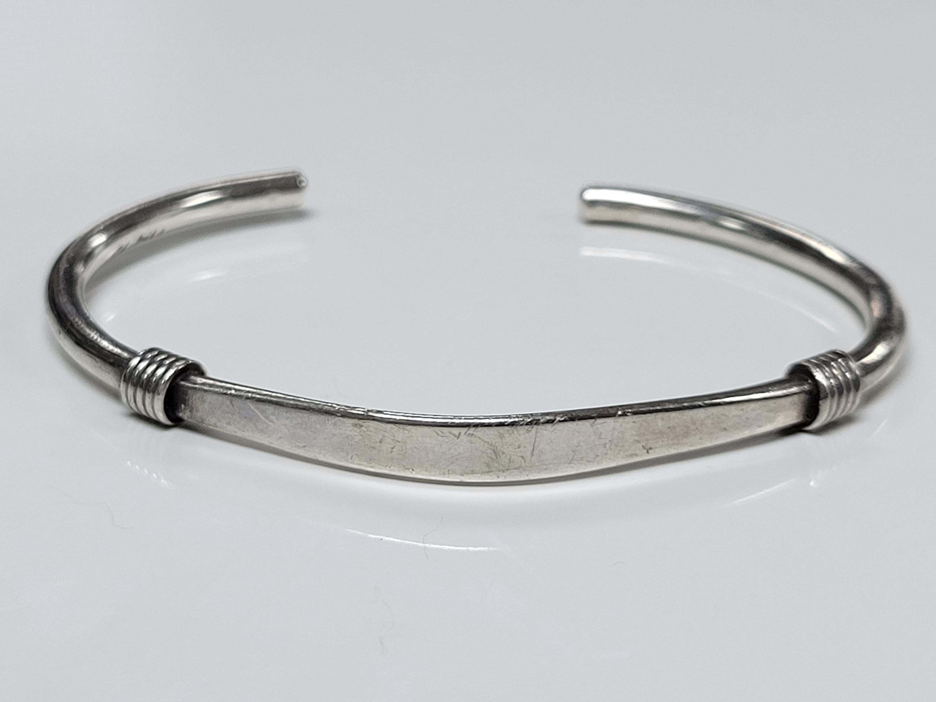 Scosha | Diamond Bezel Cuff in Sterling Silver UNLISTED Jewelry for Posh Show - Solid Sterling Silver Bezeled Cuff Bracelet main image 1