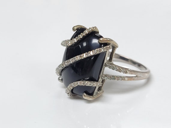 JWBR Sterling Silver Black Onyx With Diamond Acce… - image 2