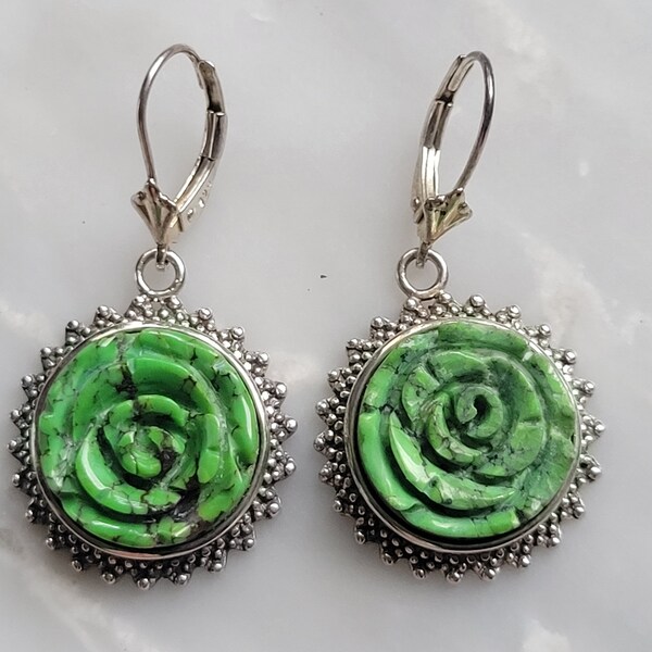 Amy Kahn Russell Hand Carved Crystal and Gold Clip Earrings main image 1