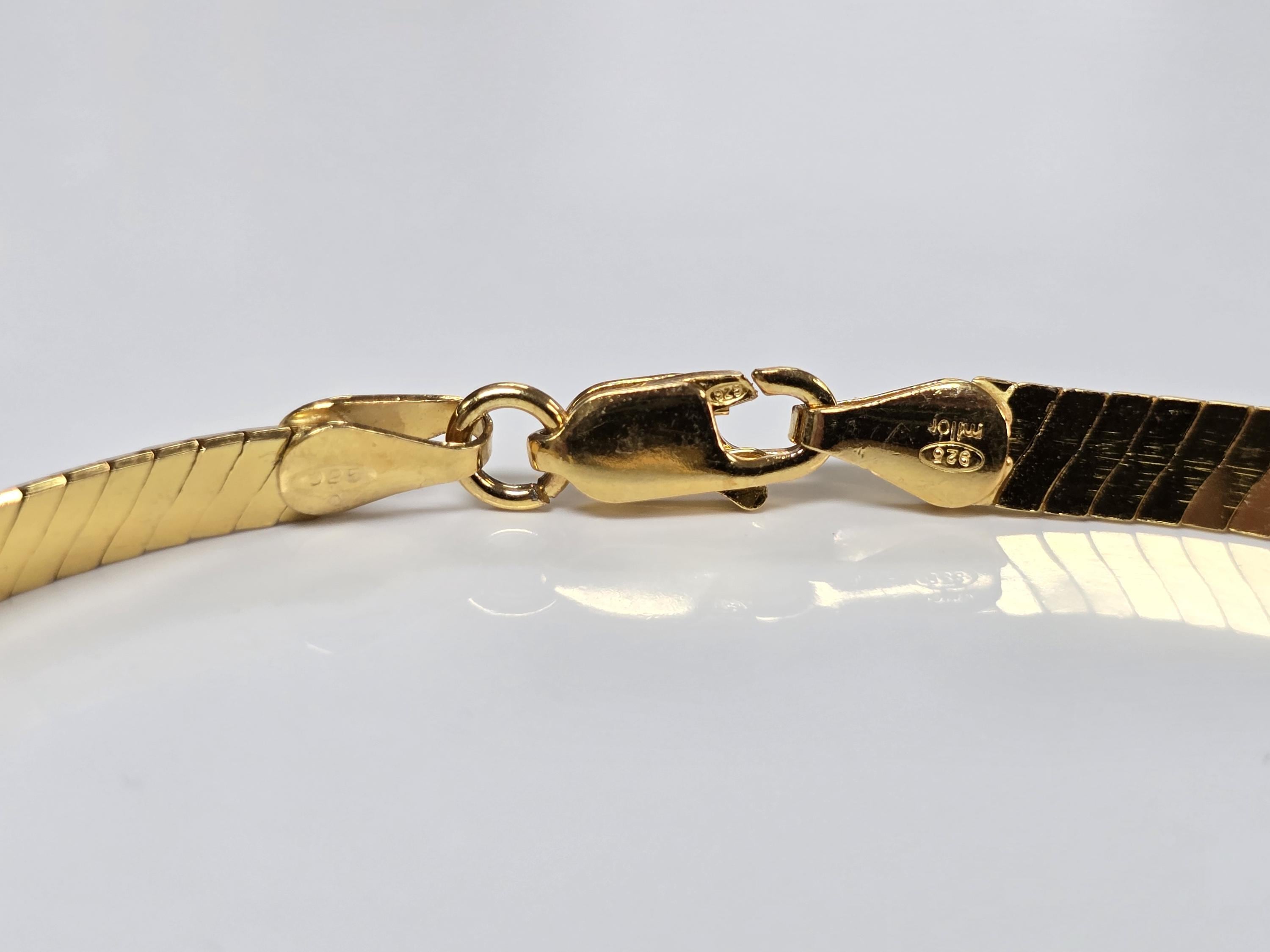 5.5MM Figaro Chain Bracelet in 18K Yellow Gold Over Sterling