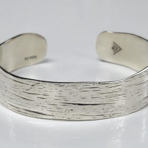 Silpada Sterling Silver &quot;All In The Wrist&quot; Textured Cuff Bracelet 7 inches