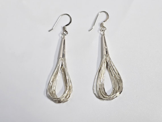 Liquid Sterling Silver Southwestern Dangle Drop Earrings