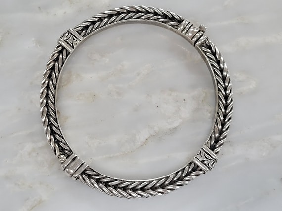 Sterling Silver Woven Chain Bracelet 8-inch Length Sterling Silver Woven Chain Bracelet 8-inch Length