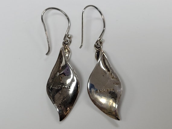 Sterling Silver Marcasites Drop Dangle Earrings (… - image 4