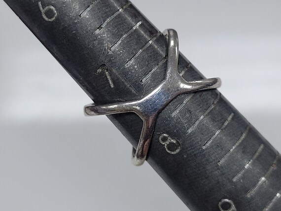 Sterling Silver 0.25ctw Diamonds Criss Cross Band… - image 6