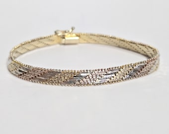 ヴィンテージ スターリングシルバー ツイスト カフ ブレスレット