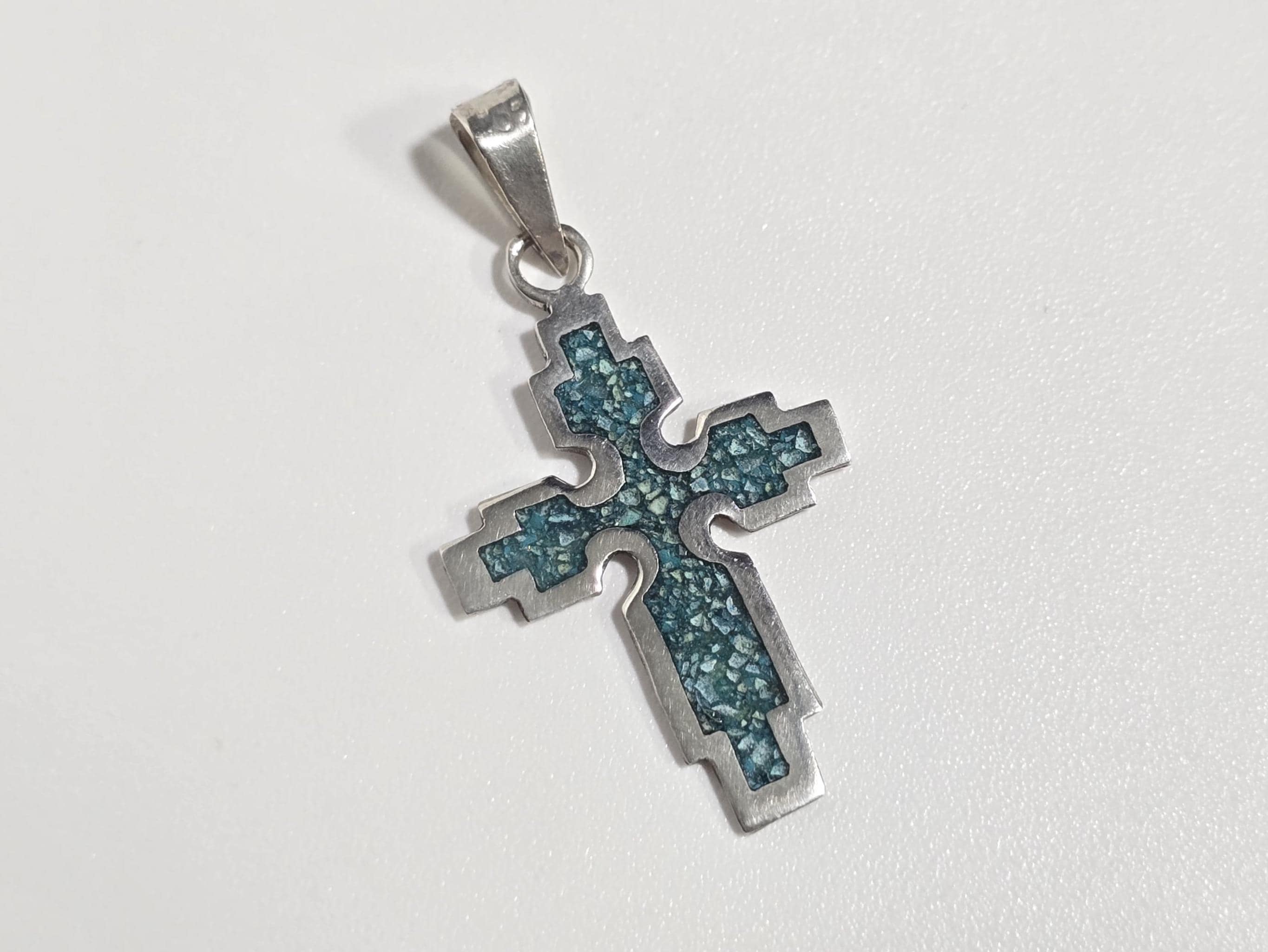 Mexican silver taxco cross necklace - Etsy 日本
