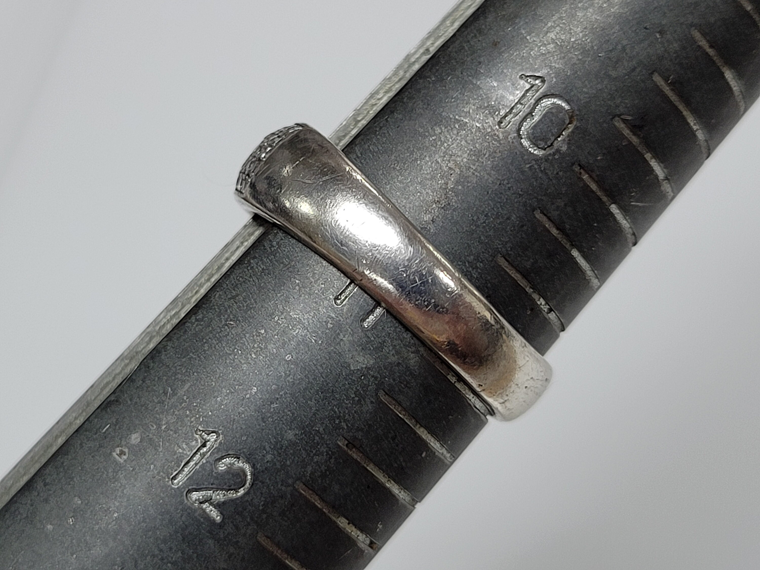 Sterling Silver Pave Clear Cubic Zirconia Band Ring Size 11