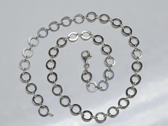 シルバー リンクチェーン ネックレス*5 Binich（ビニッチ） ネックレス メンズ レディース シルバー925