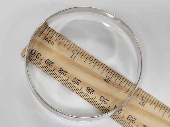 Sterling Silver Solid Heavy Stackable Bangle Brac… - image 7