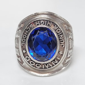 Reed & Co NYC Sterling Silver 1981 Inwood Junior High School Ring size 6.25
