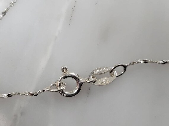 Beautiful Sterling Silver Chain Necklace with Rou… - image 4