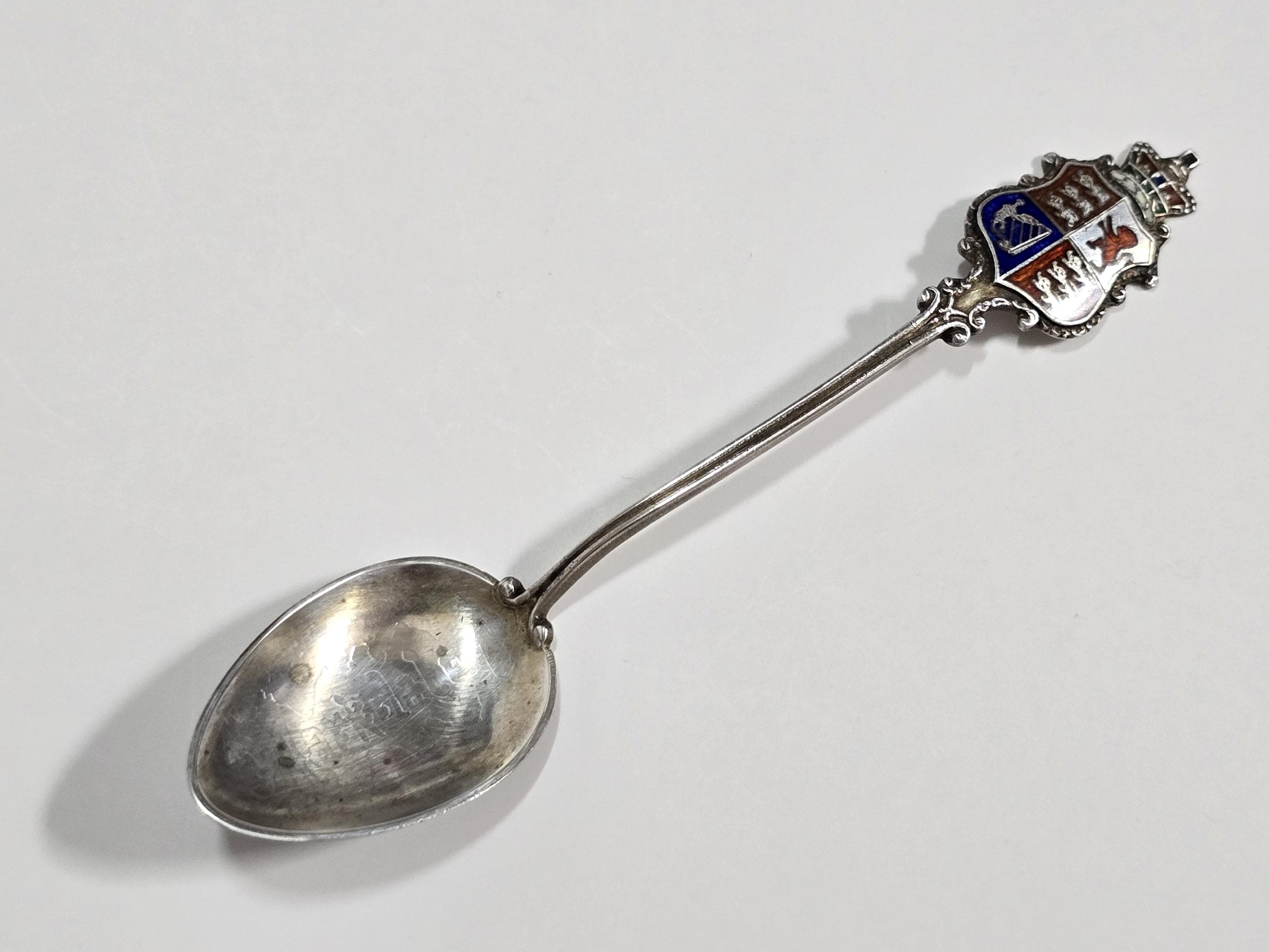 Vintage Sterling Silver Souvenir Collectable Mini Spoon With