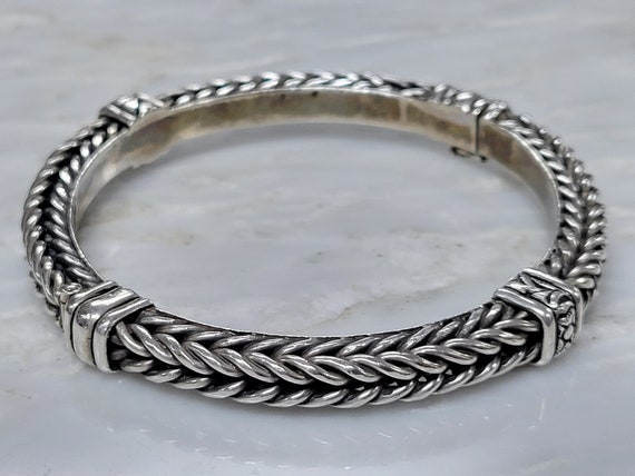 Sterling Silver Woven Chain Bracelet 8-inch Length Sterling Silver Woven Chain Bracelet 8-inch Length
