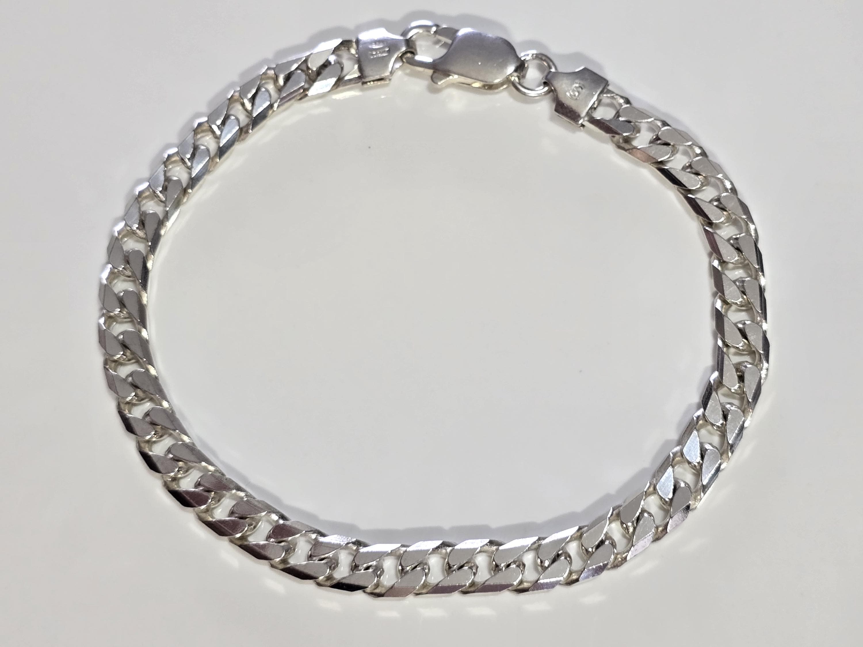 アクセサリー Vintage Silver Plate Chain Bracelet 925 Vintage 925 Sterling Silver Chain Bracelet: Elegant Twisted
