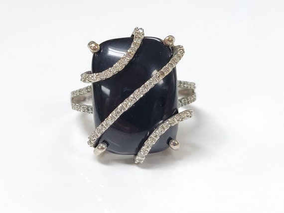 JWBR Sterling Silver Black Onyx With Diamond Acce… - image 9