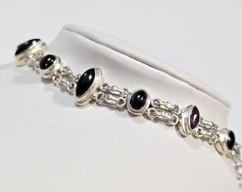 SILVER DESIGN MANY STONE BRACELET/ブレスレット Amazon.com: Sterling Silver Bracelet, Bracelet，Crystal