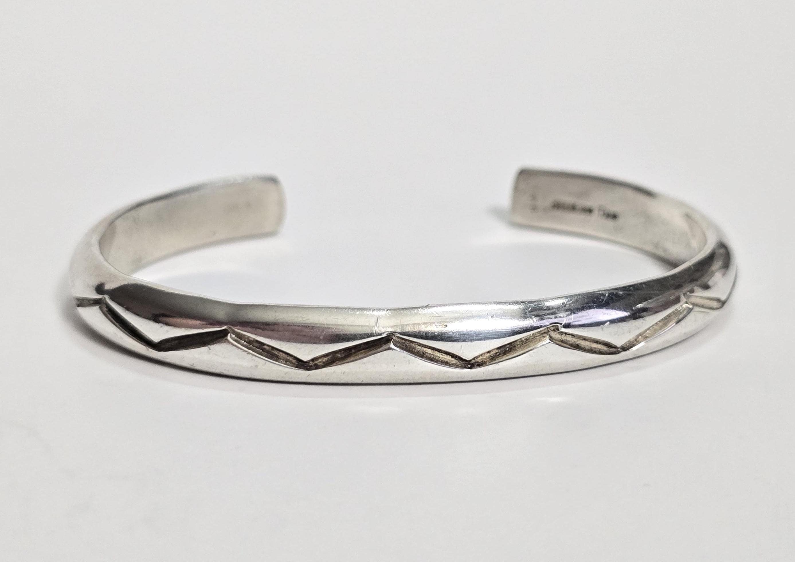 アクセサリー TAHE navajo bangle vintage Tahe Vintage Sterling Silver Navajo Cuff Bracelet | Bitchin