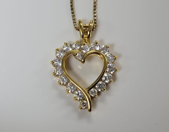 Ciondolo Cuore Argento 925 Con Zirconi - Placcato Oro Giallo Per Braccialetti E Collane - Foto 11